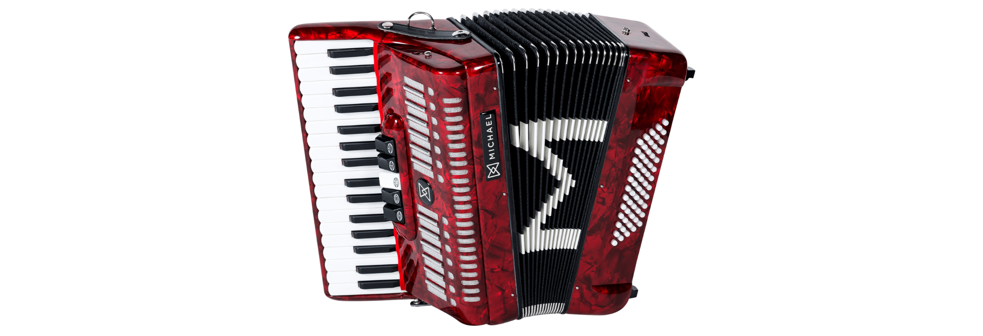 Acordeon Michael ACM6005N Vermelho Perolado 60 Baixos