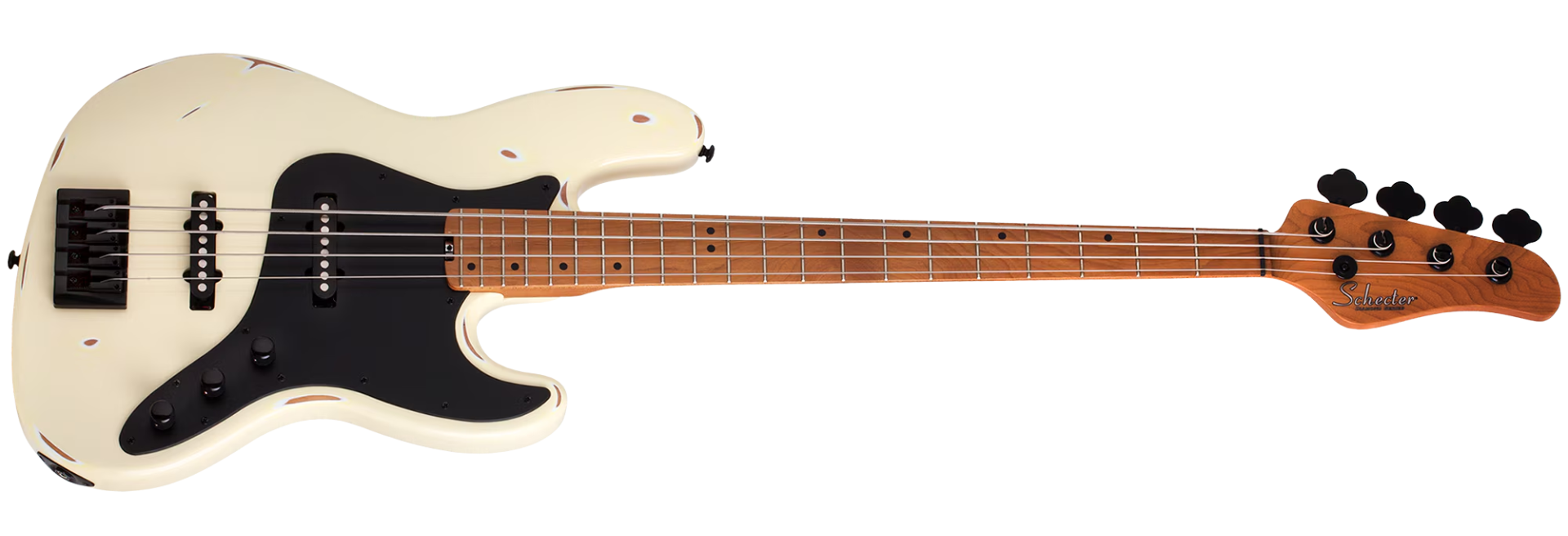 Baixo Elétrico Schecter J-4 Sixx WIV Worn Ivory