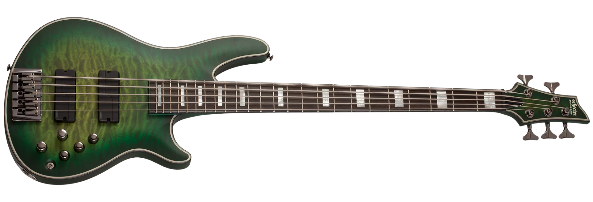 Baixo Schecter Daniel Firth Hellraiser Extreme-5 Signature Cthulhu Burst Satin 5 Cordas