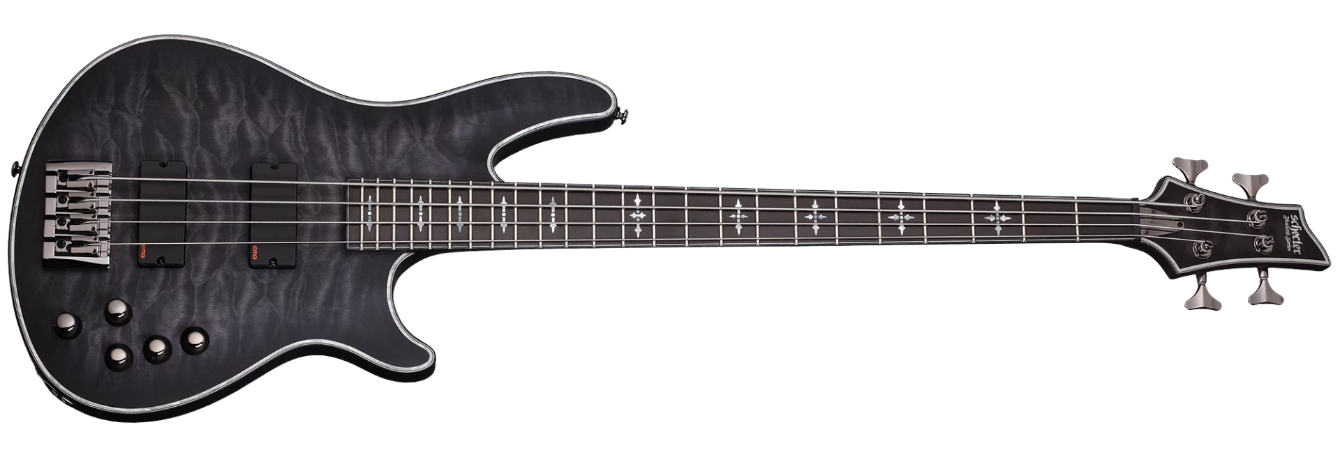 Baixo Schecter Hellraiser Extreme-4 STBLS See-Thru Black Satin