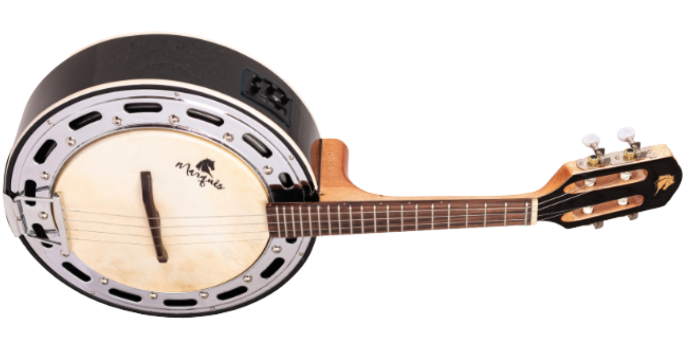 Banjo Eletroacústico Marquês BAJ-143BKEQ Preto Brilho