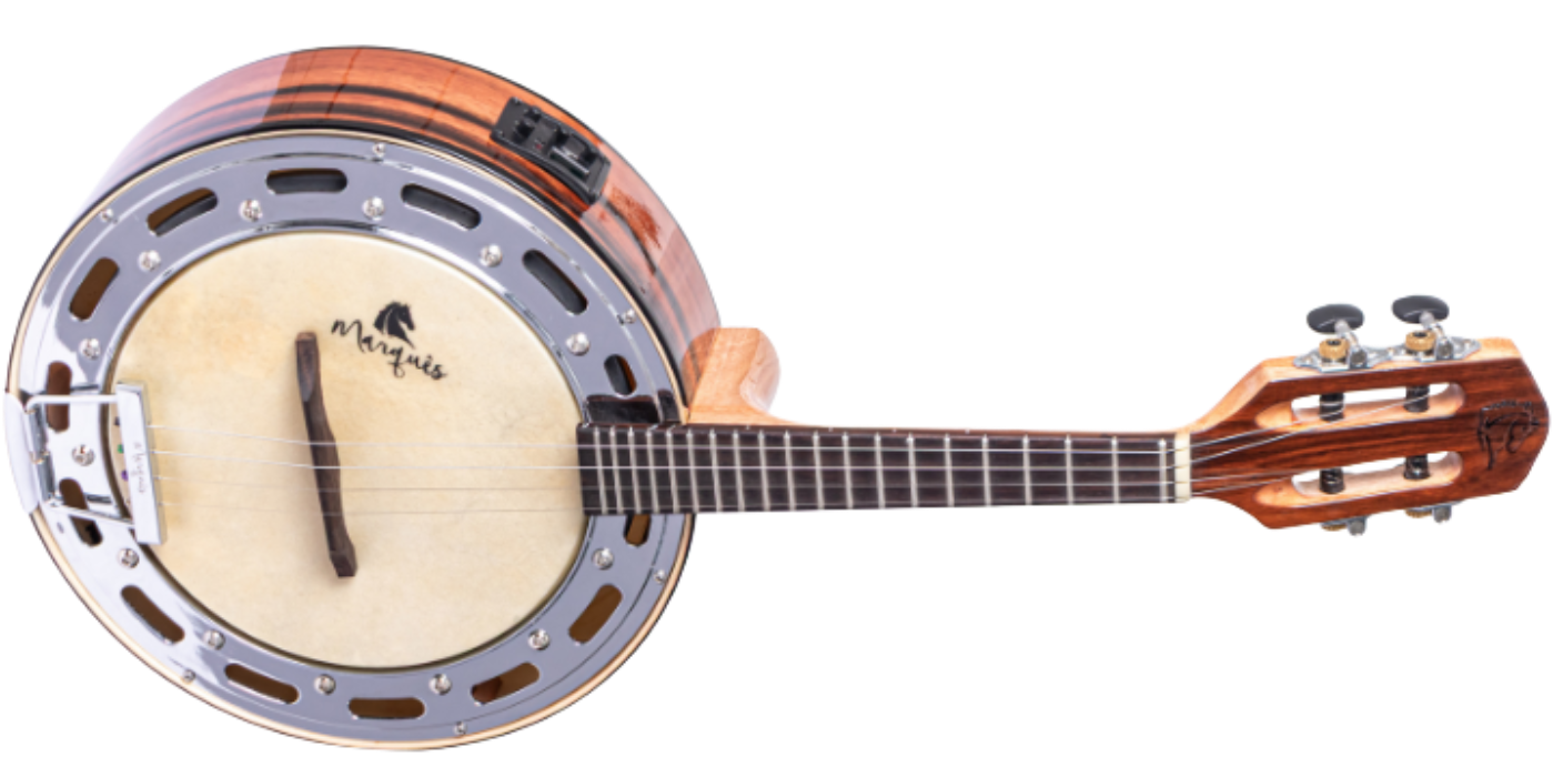 Banjo Eletroacústico Marquês BAJ-177 NTEQ Natural Brilho