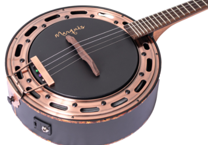 Aro Acobreado e Pele Caprina Preta 8 polegadas