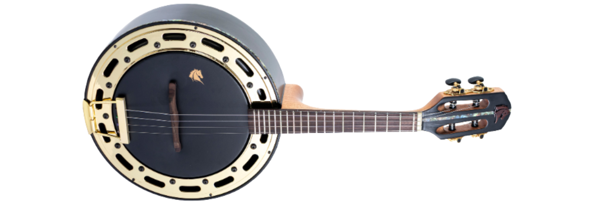 Banjo Eletroacústico Marquês Musical BAJ-224BKSEL Ouro Preto