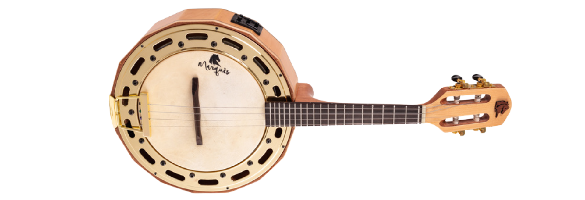 Banjo Eletroacústico Marquês Musical BAJ-97NSEQ Natural Fosco