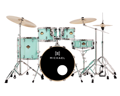 Bateria Acústica Michael Legacy Birch DMB520 Vintage Green VGR