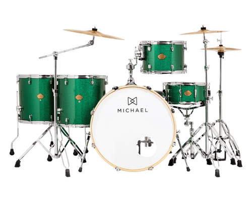 Bateria Acústica Michael Legacy DML424 Sparkle Green SGR