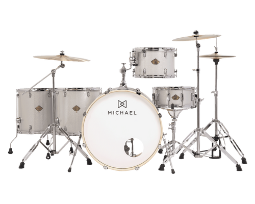 Bateria Acústica Michael Legacy DML424 Sparkle Silver SSR