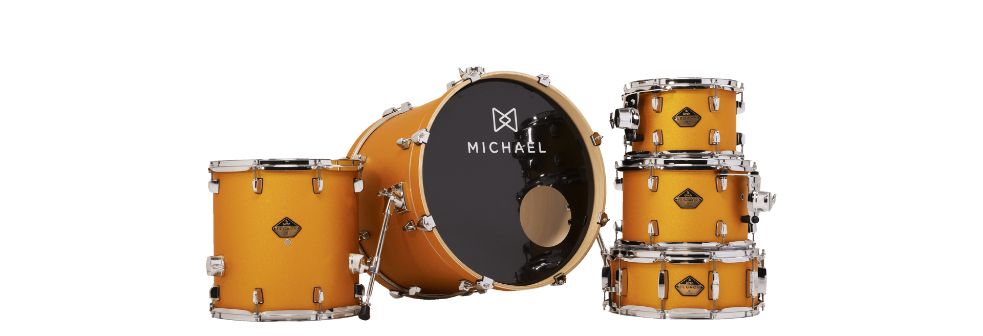 Bateria Michael Legacy Birch DMB520 20 Shining Gold Shell Pack