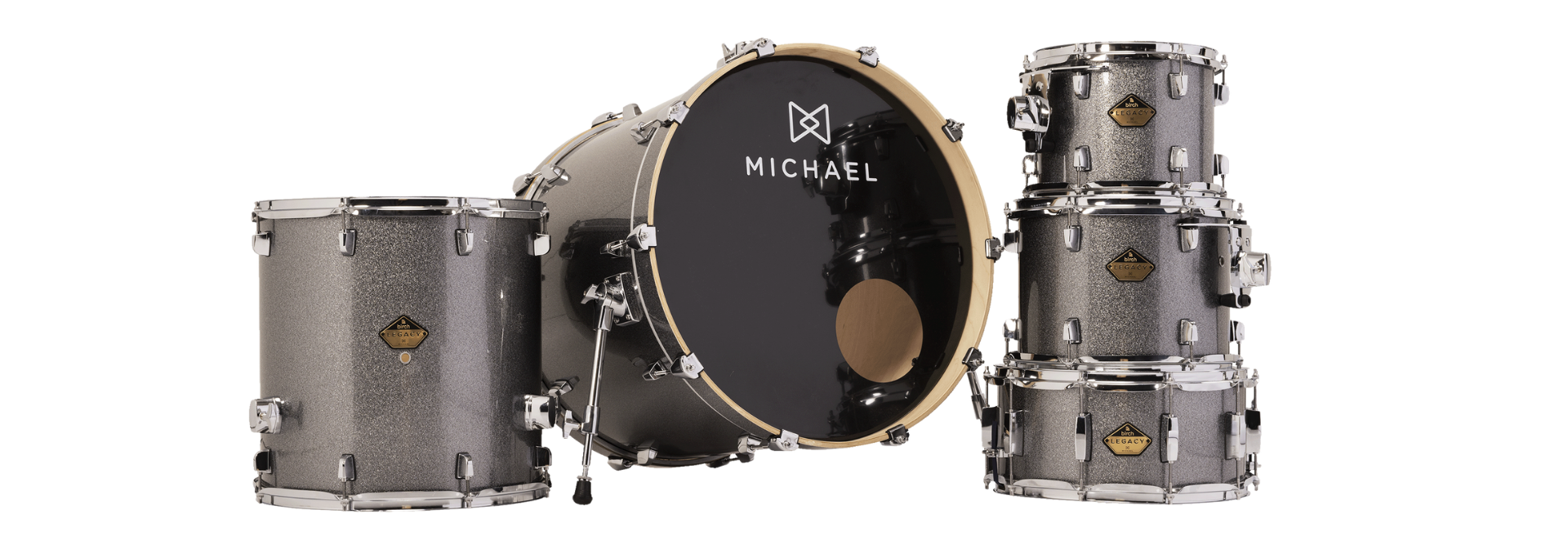 Bateria Michael Legacy Birch DMB522 22 Bright Grey Shell Pack