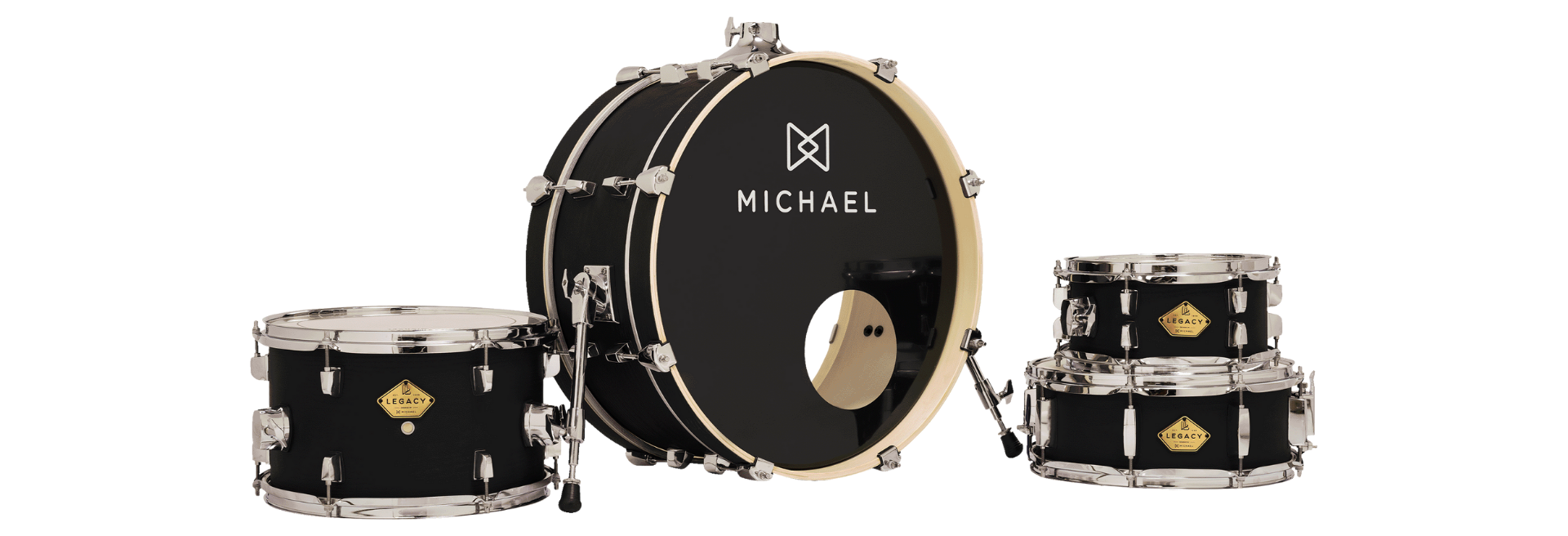 Bateria Michael Legacy Slim DML410 20 Matte Black Shell Pack