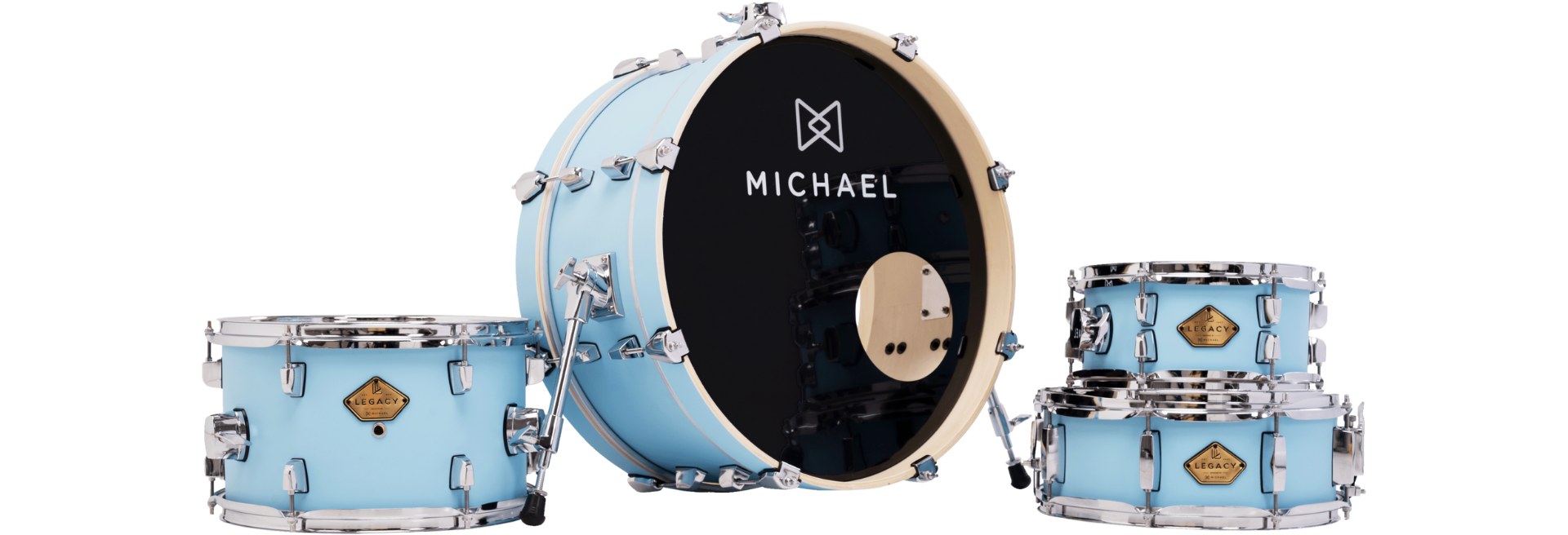Bateria Michael Legacy Slim DML410 20 Vintage Blue Shell Pack