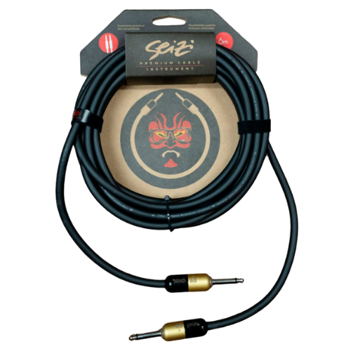 Cabo para Instrumentos Seizi Elite Cable Elite 5 Black Gold 6m