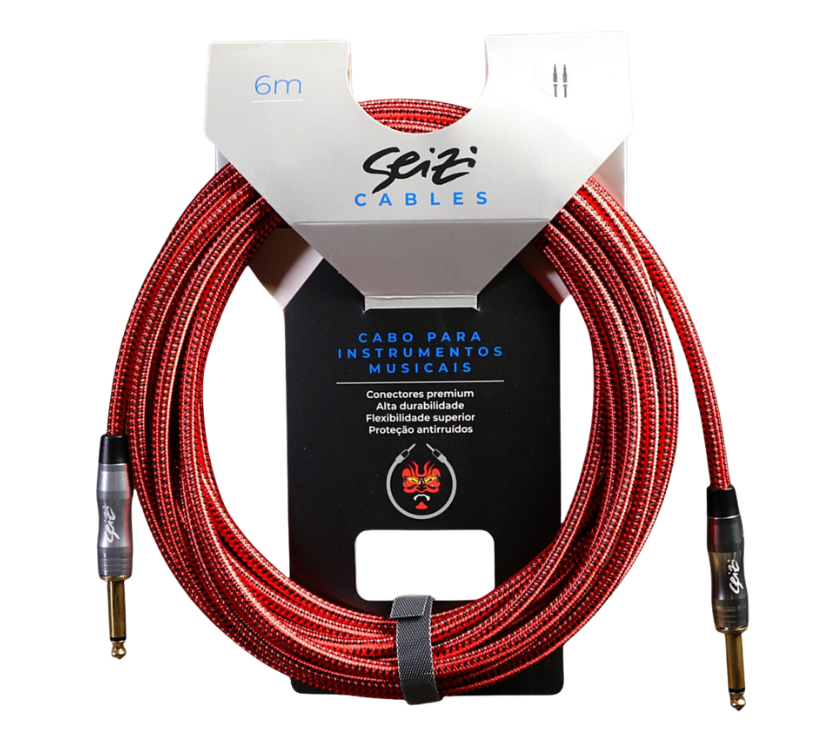 Cabo Seizi Cable Energy P10 x P10 Red Black 6m 10361016