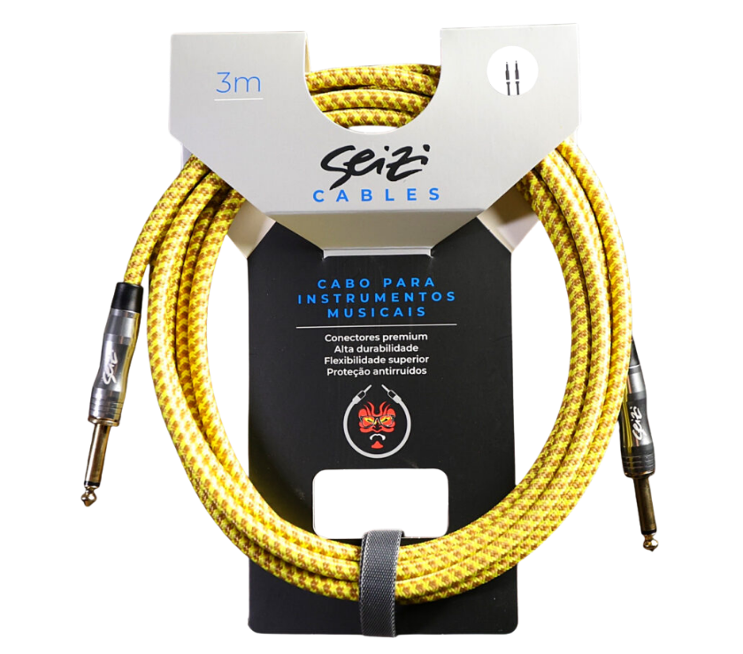Cabo Seizi Cable Energy P10 x P10 Yellow Brown 3m 10361006