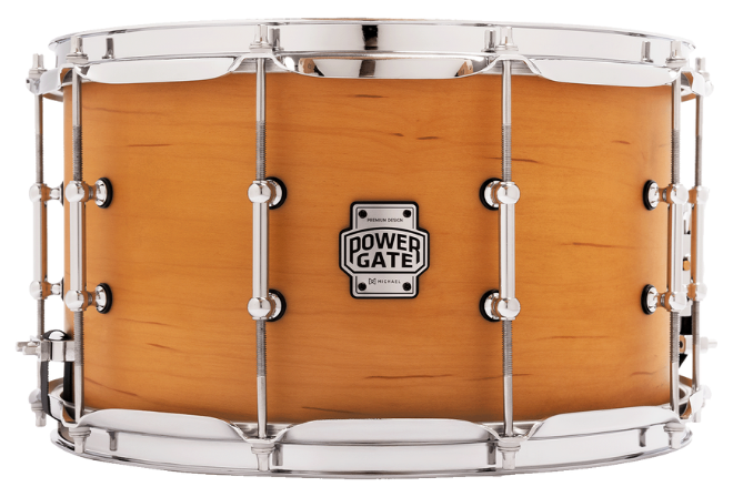 Caixa de Bateria Michael Powergate Maple PGM1408 NTS 14x8 Natural Satin