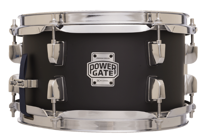 Caixa de Bateria Michael Powergate Stage PGS1055 JBK 10x5.5 Jet Black