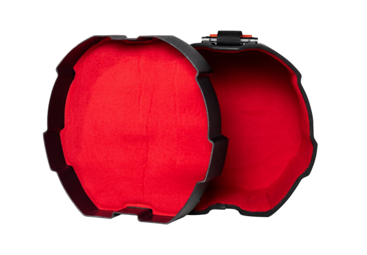 Interior em Microveludo Vermelho com Espuma Acolchoada