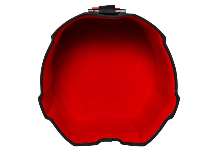 Interior em Microveludo Vermelho com Espuma Acolchoada