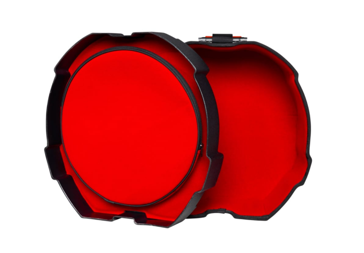 Interior em Microveludo Vermelho com Espuma Acolchoada