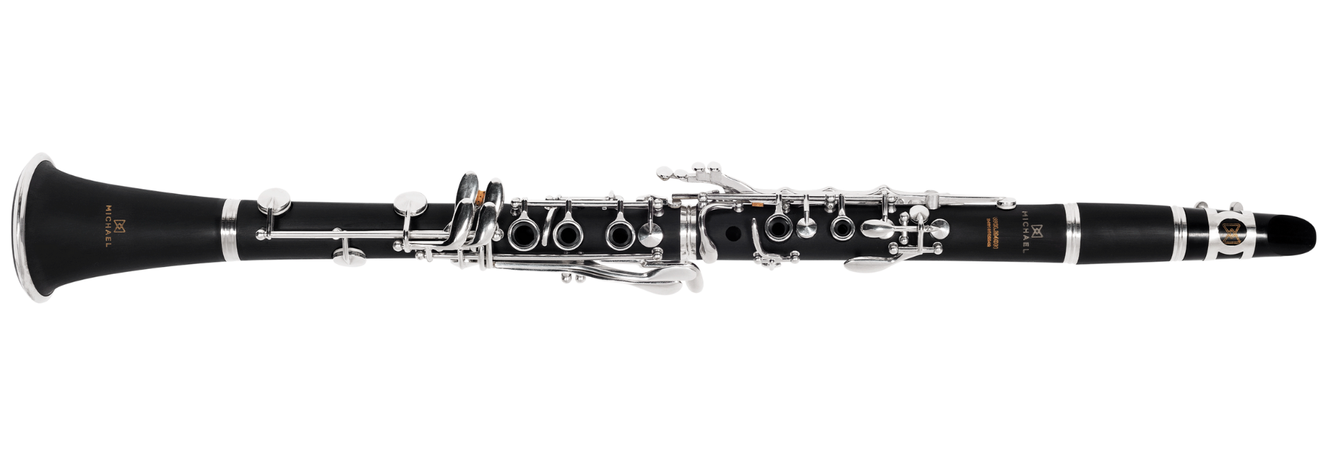 Clarinete Michael WCLM40N Série Essence Bakelite Chaves Prateadas