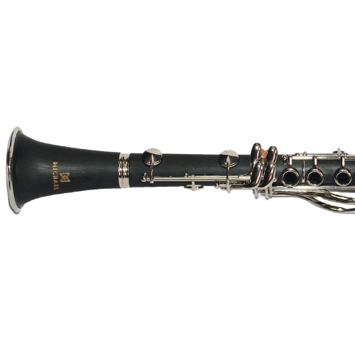 Clarinete Corpo Bakelite 18 Chaves Prateadas Visual Sofisticado Premium