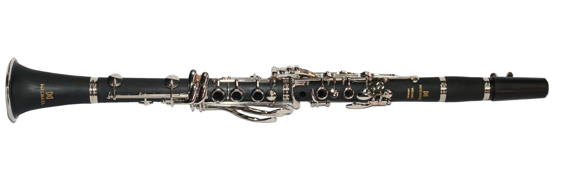 Clarinete Michael WCLM51N Série Essence Bakelite 18 Chaves Prateadas