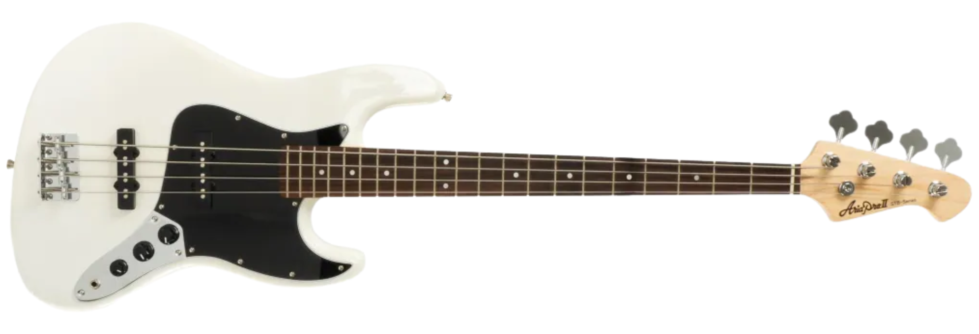 Contrabaixo Aria Pro II STB-JB/B White