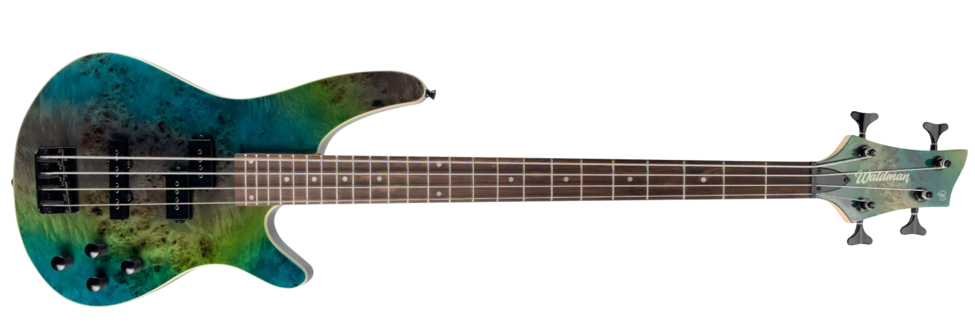 Contrabaixo Ativo Waldman WIB300 SPDO Spalted Deep Ocean 4 Cordas