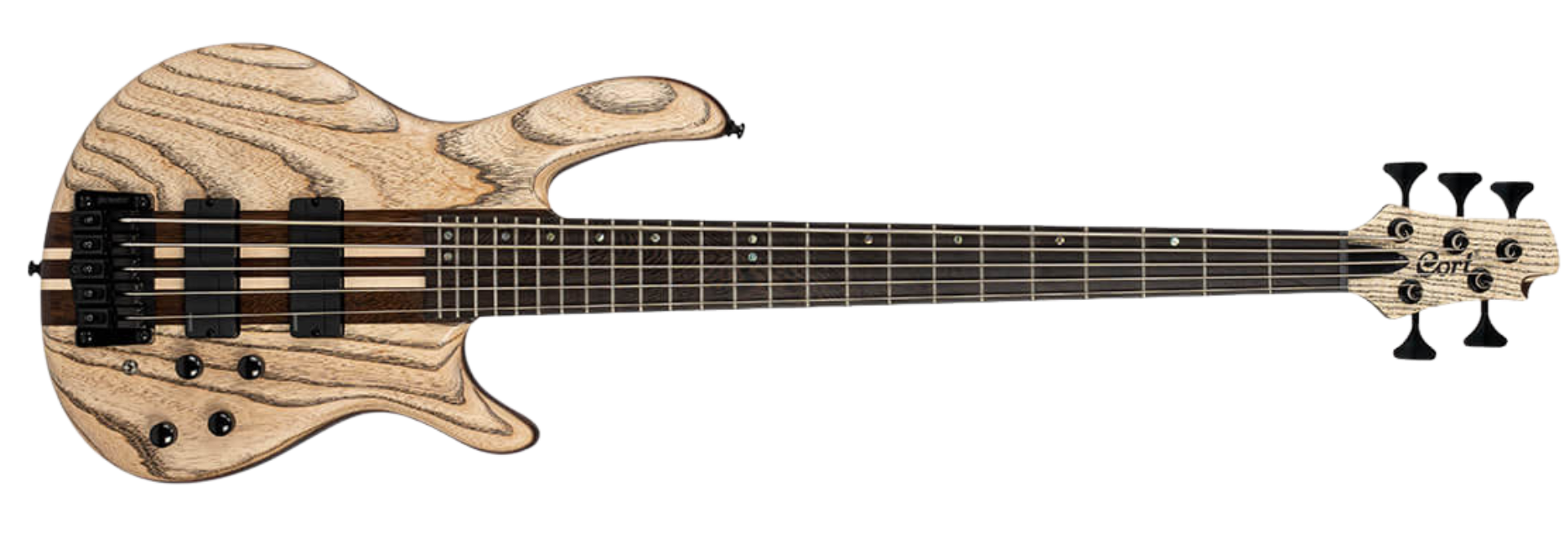 Contrabaixo Cort A5 Ultra Ash Etched Natural Black