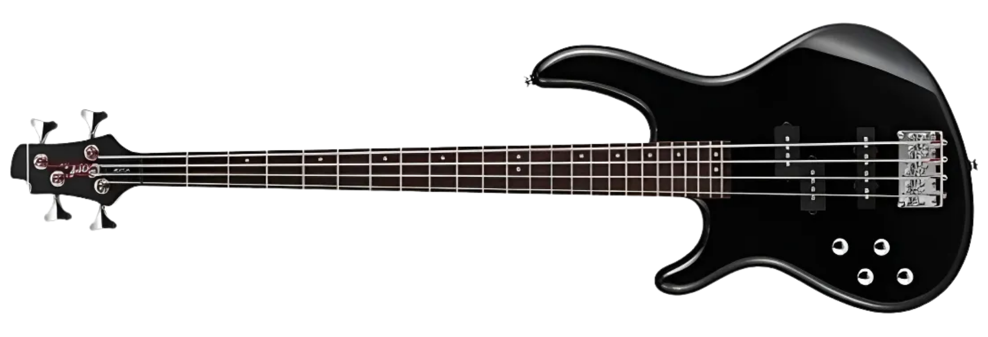 Contrabaixo Cort Action Bass Plus LH BK Canhoto Black