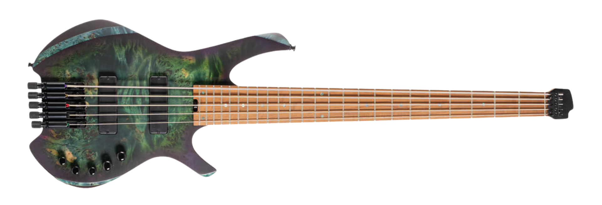 Contrabaixo Cort Space 5 SDG Star Dust Green Headless 5 Cordas