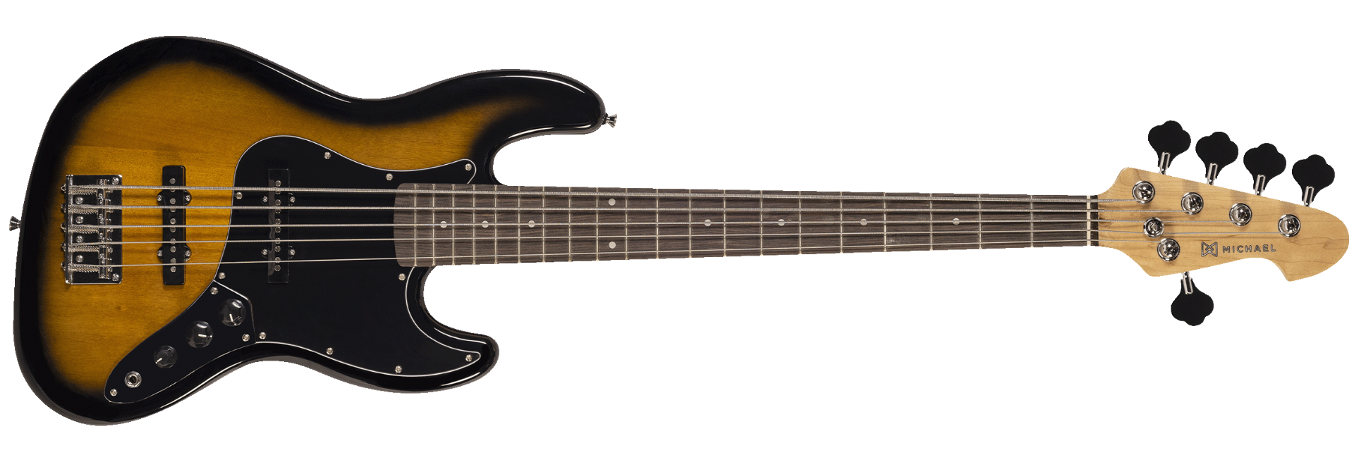 Contrabaixo Michael JB BMJ500 5 Cordas SK Sunburst Black