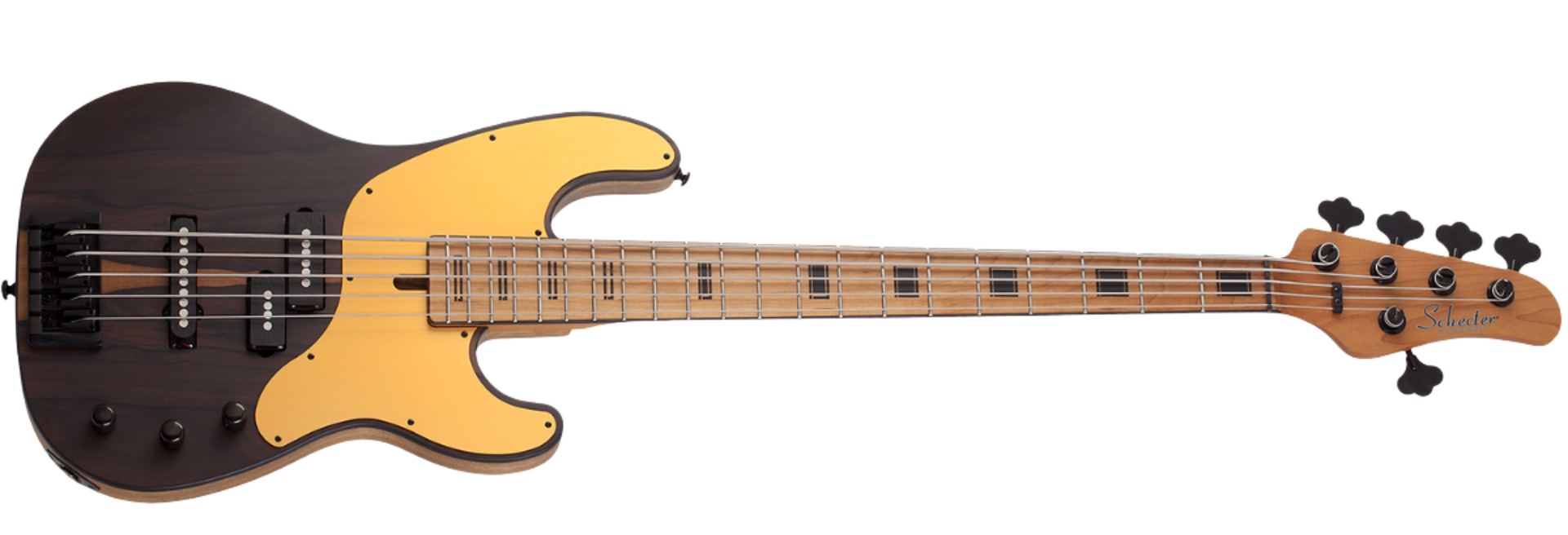 Contrabaixo Schecter Model-T 5 Exotic Ziricote NS Natural Satin 5 Cordas