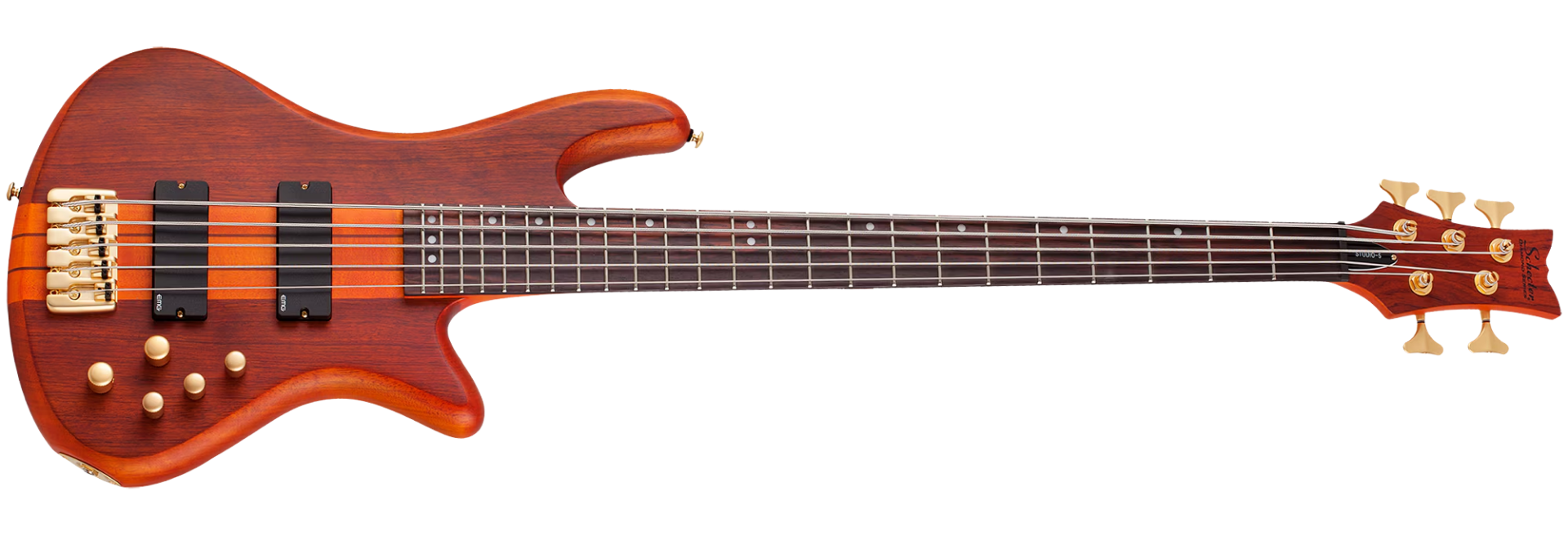 Contrabaixo Schecter Stiletto Studio-5 HSN Honey Satin 5 Cordas