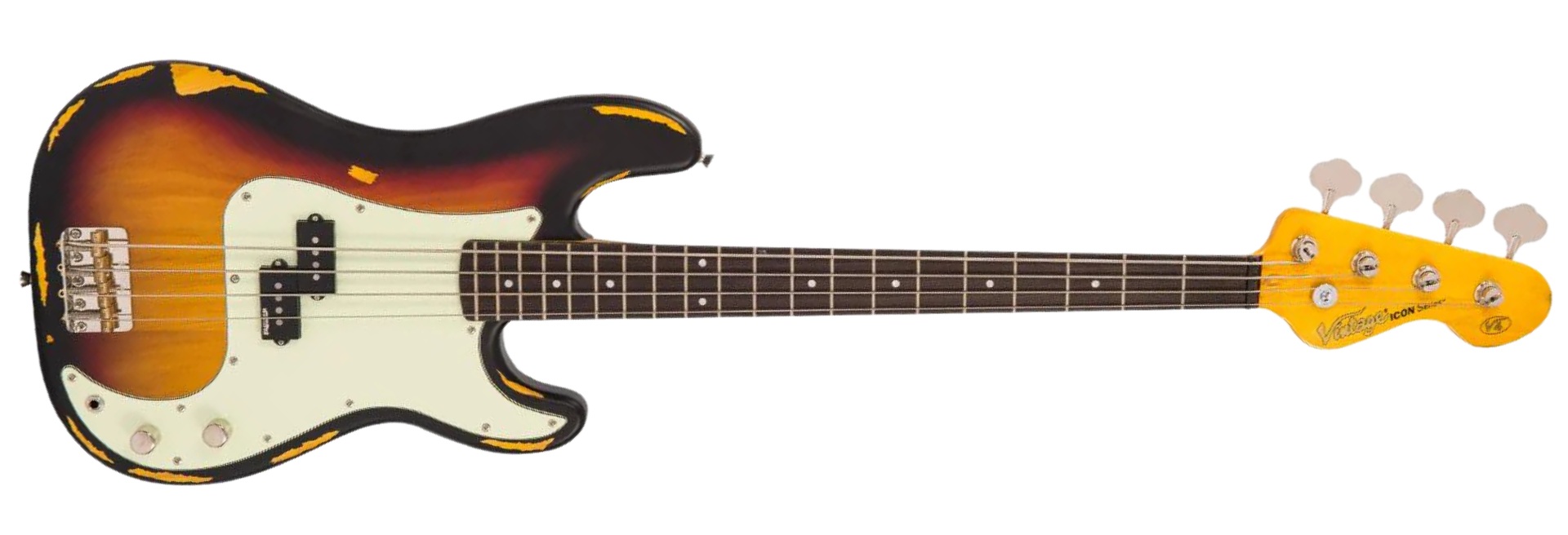 Contrabaixo Vintage Icon V4 Distressed Sunset Sunburst