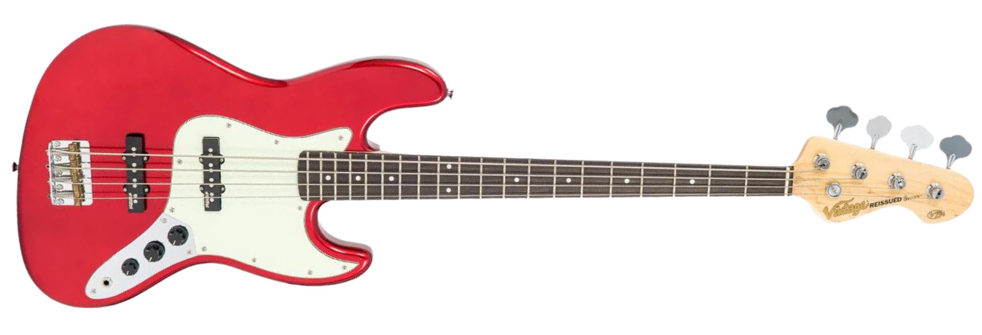Contrabaixo Vintage VJ74 Reissued Candy Apple Red
