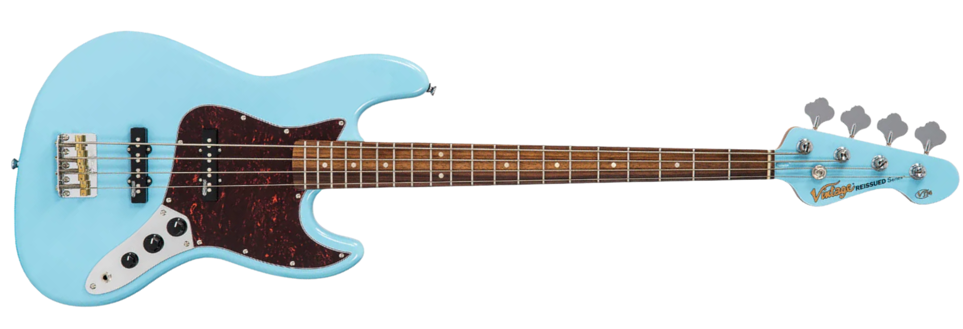 Contrabaixo Vintage VJ74 Reissued Laguna Blue