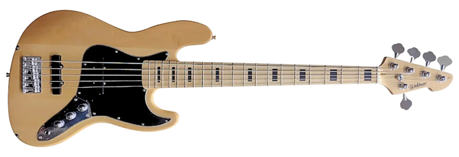 Contrabaixo Waldman GJJ-205X Jazz Bass 5 Cordas Natural Hardwood Ébano