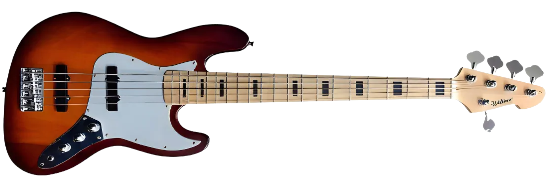 Contrabaixo Waldman GJJ-205X TS Jazz Bass 5 Cordas Laranja