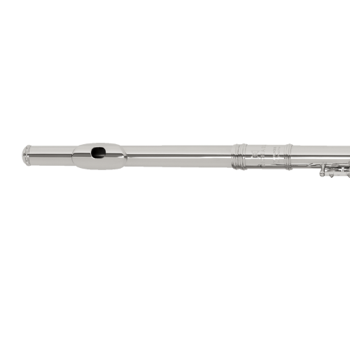 Flauta Transversal Acabamento Niquelado Brilho Premium