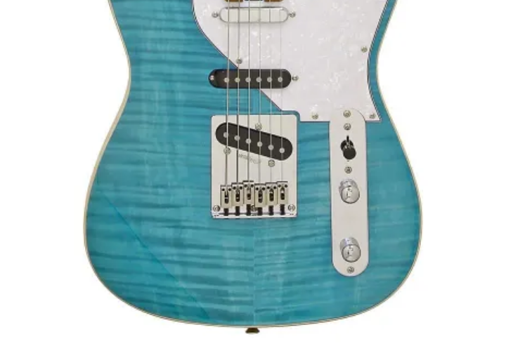 Tampo Flamed Maple Turquoise Blue