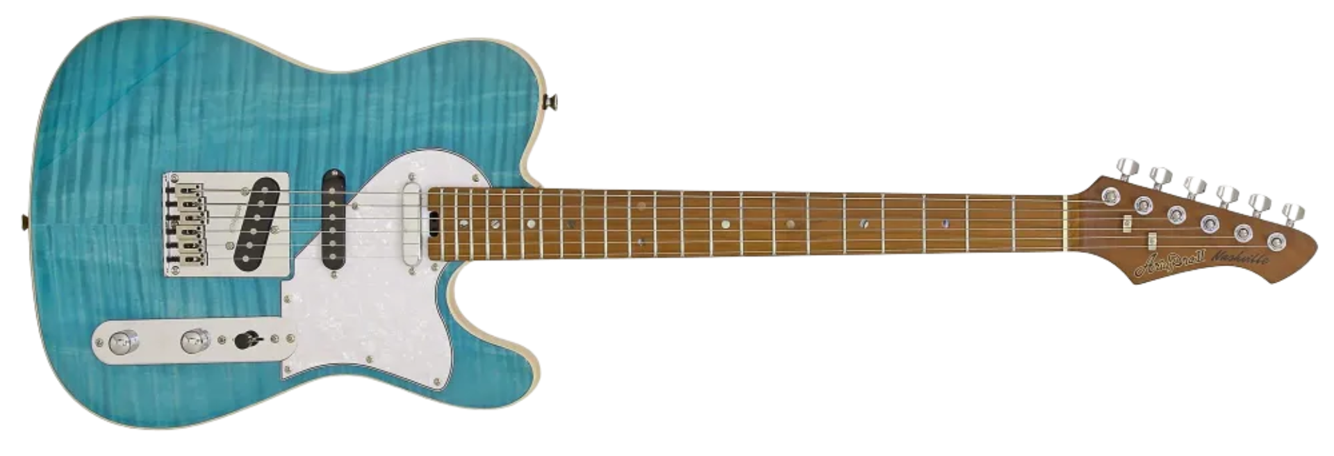 Guitarra Aria Pro II 615-MK2 Nashville Turquoise Blue