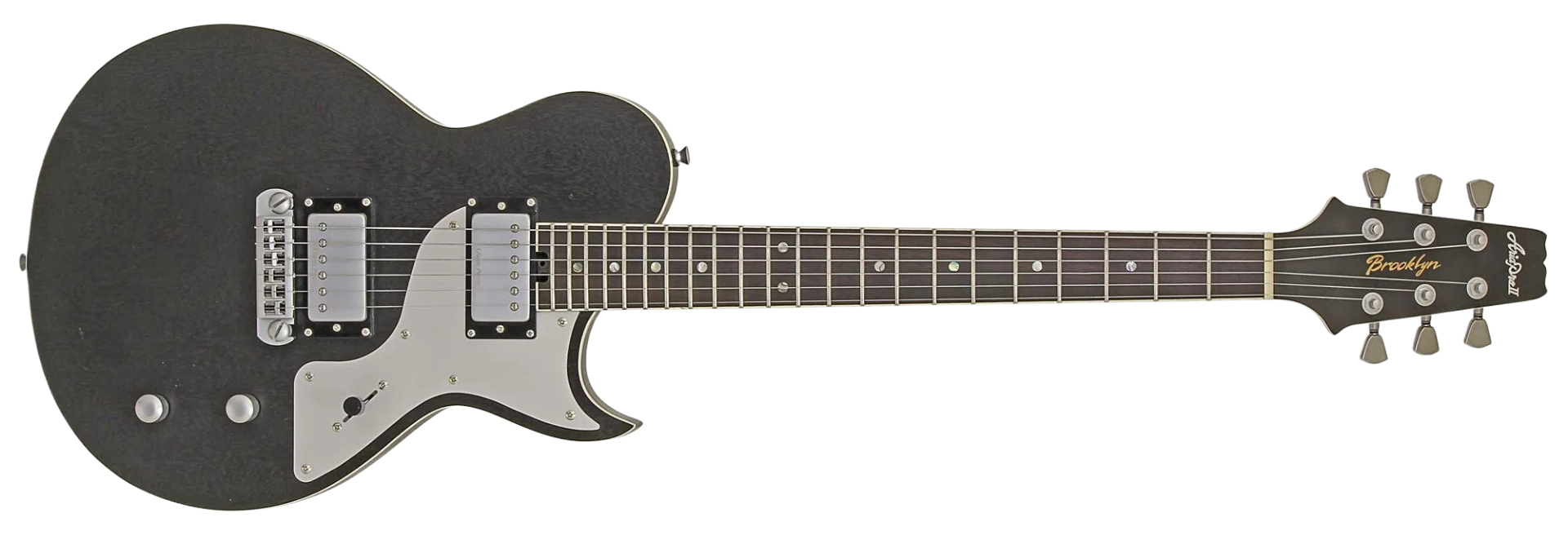 Guitarra Aria Pro II 718-MK2 Brooklyn Open Pore Black