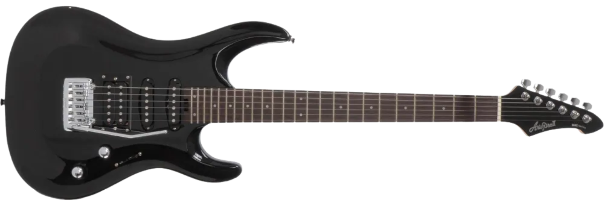Guitarra Aria Pro II MAC-STD Metallic Black