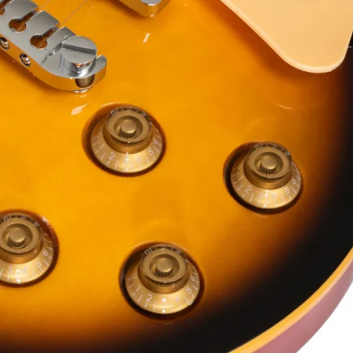 Topo Carved Aged Brown Sunburst