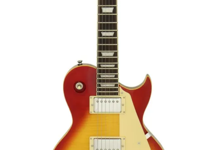 Corpo Okoume Carved Top Flamed Maple Aged Cherry Sunburst