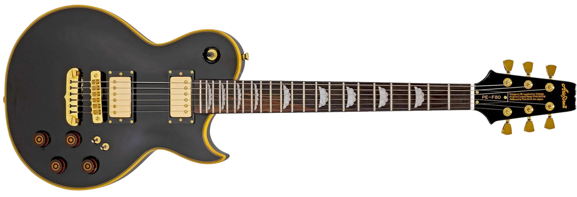 Guitarra Aria Pro II PE-F80 Black Top