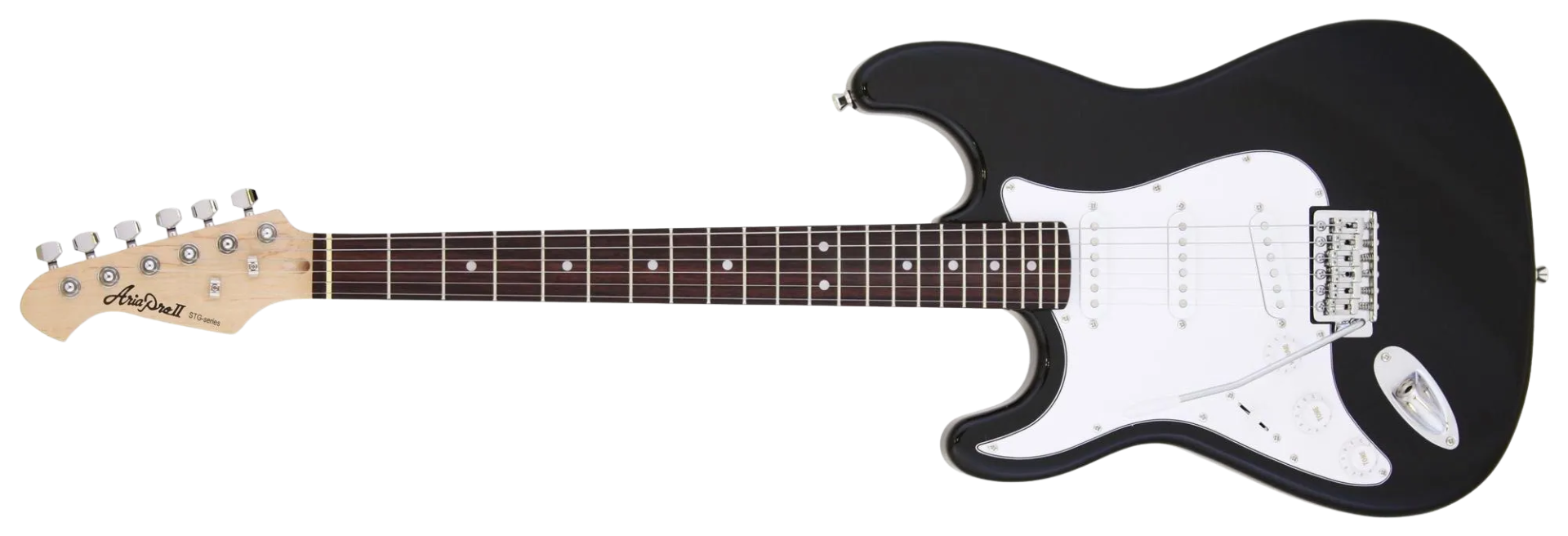 Guitarra Aria Pro II Série STG-003/M LH Black Canhoto
