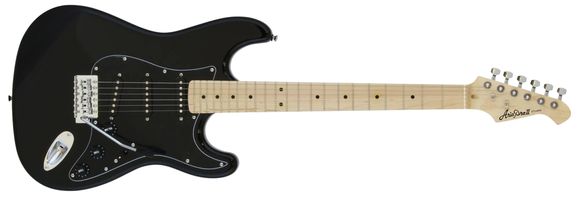 Guitarra Aria Pro II STG-003 SPL Black